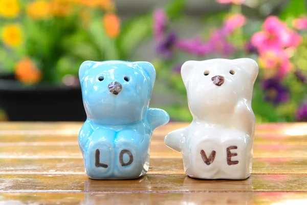 Ceramic bears love — Stock Photo, Image