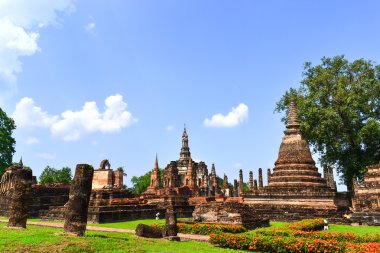 WAT mahathat sukhothai tarihi tapınakta park Tayland.