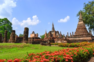 WAT mahathat sukhothai tarihi tapınakta park Tayland.