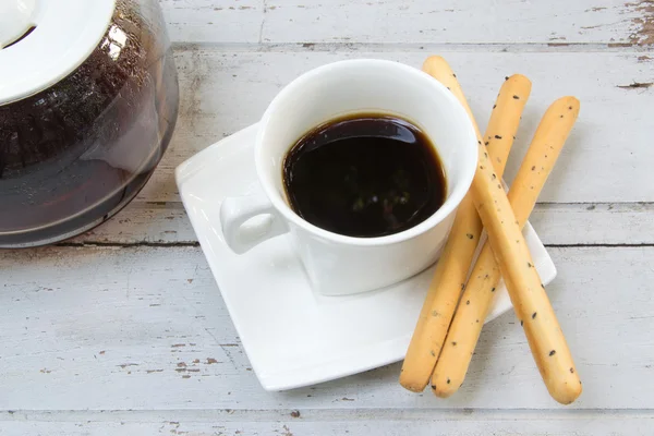 Cffee 및 막대기의 컵 — 스톡 사진