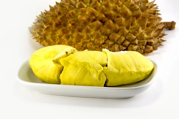 Durian tropikal meyve tabağı — Stok fotoğraf