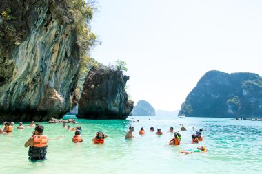 Krabi, Tayland - 7 Mart: koh hong Island ünlü attractions.tou