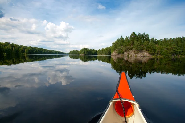 Kanufahren Schweden — Stockfoto