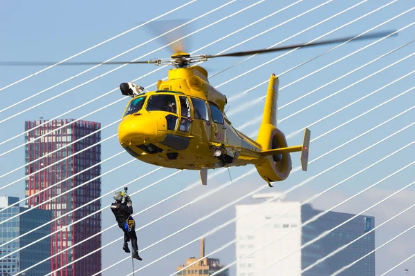 SAR helicopter Rotterdam — Stock Photo, Image