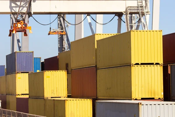 Containerterminal — Stockfoto