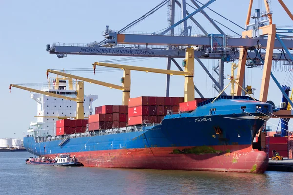 Porto de Antuérpia — Fotografia de Stock