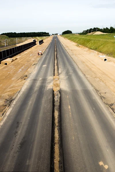 Snelweg bouw — Stockfoto