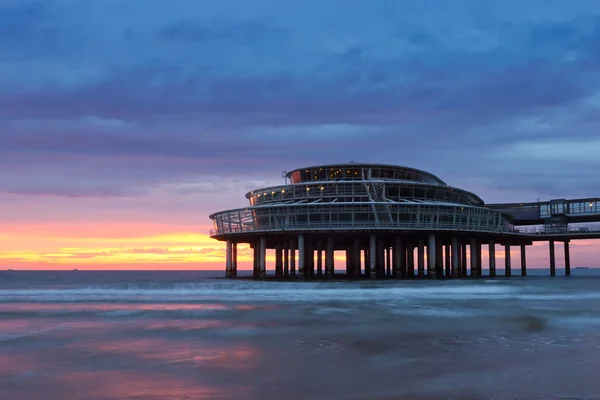 Scheveningen zonsondergang — Stockfoto