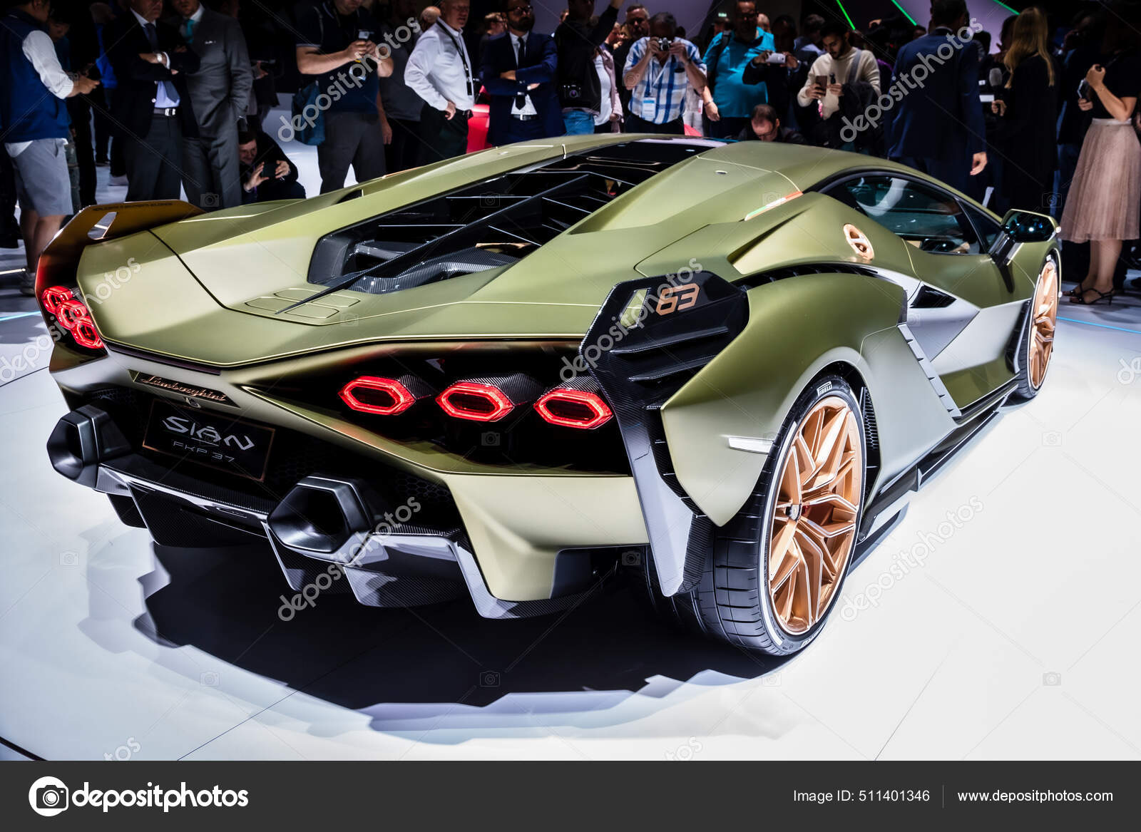 Lamborghini Sian Fkp Hybrid Super Sports Car Showcased Frankfurt Iaa –  Stock Editorial Photo © Foto-VDW #511401346