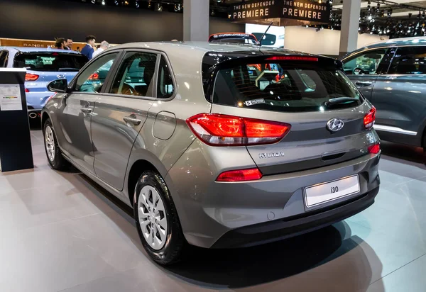 Hyundai I30 Coche Exhibidoen Autosalon 2020 Motor Show Bruselas Bélgica —  Fotos de Stock