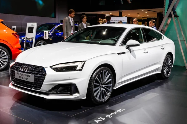 Audi Carro Desportivo Apresentado Salão Automóvel Autosalon 2020 Bruxelas Bélgica — Fotografia de Stock