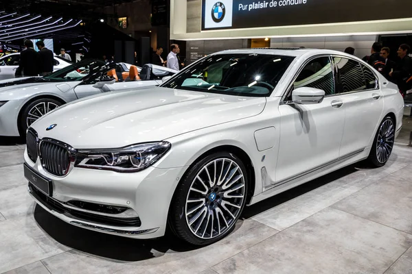 Bmw Serie Fue Exhibido Salón Del Automóvil París París Francia —  Fotos de Stock