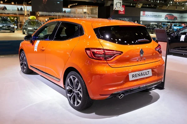 Renault Clio Car Model Shown Autosalon 2020 Motor Show Brussels — Stock Photo, Image