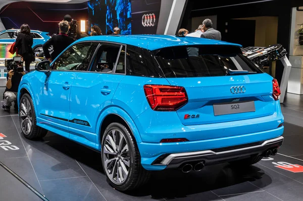 Carro Audi Sq2 Apresentado Paris Motor Show Paris França Outubro — Fotografia de Stock