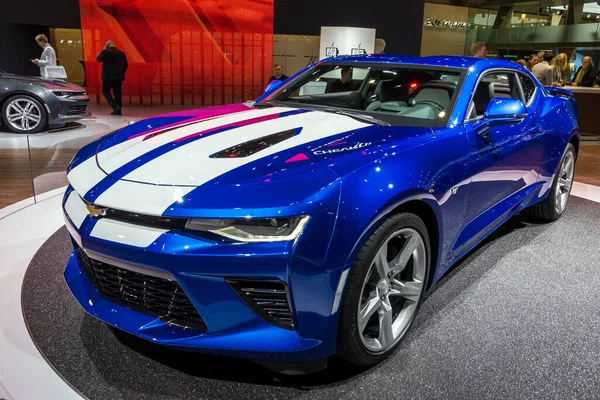 Chevrolet Camaro Sports Car Showcased Geneva International Motor Show Switzerland — Stock Photo, Image