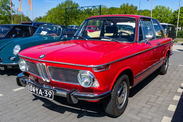 1973 Bmw 1602 Classic Car Parking Lot Rosmalen Netherlands May — Stock Photo, Image