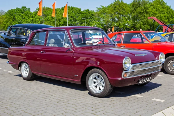 1966 Ford Cortina Klasyczny Samochód Parkingu Rosmalen Holandia Maja 2016 — Zdjęcie stockowe