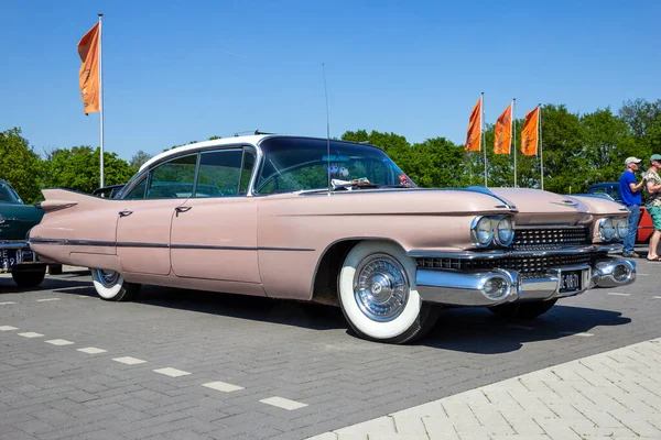 1959 Cadillac Sedan Ville Classic Car Parking Lot Rosmalen Netherlands — Stock Photo, Image