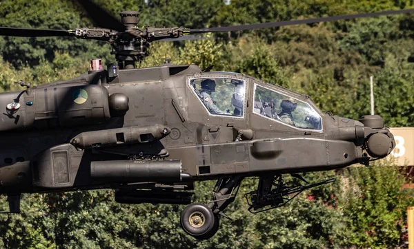 Hollanda Kraliyet Hava Kuvvetleri Boeing Apache Saldırı Helikopteri Gilze Rijen — Stok fotoğraf