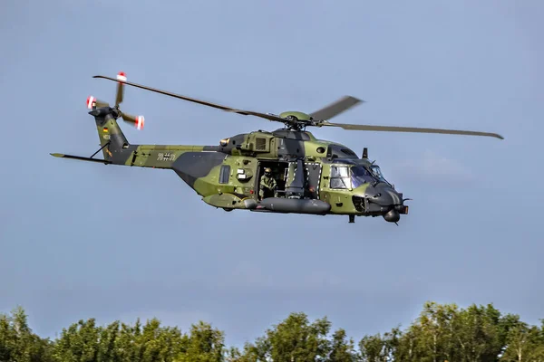 German Army Nh90 Transport Helicopter Taking Kleine Brogel Air Base — Stock Photo, Image