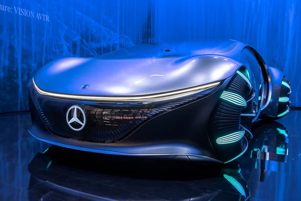 Mercedes Benz Vision Avtr Intuitive Smart Concept Car Reading Your — Stock Photo, Image