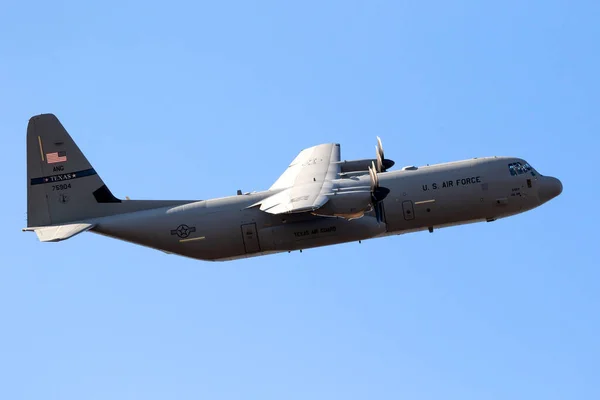 Air Force Lockheed Martin 130J Hercules Texas Air National Guard — Stock Photo, Image