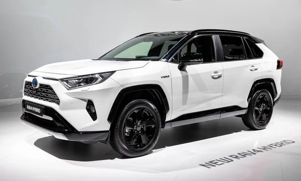 Toyota Rav4 Hibrit Araba Paris Motor Show Sergilendi Paris Fransa — Stok fotoğraf