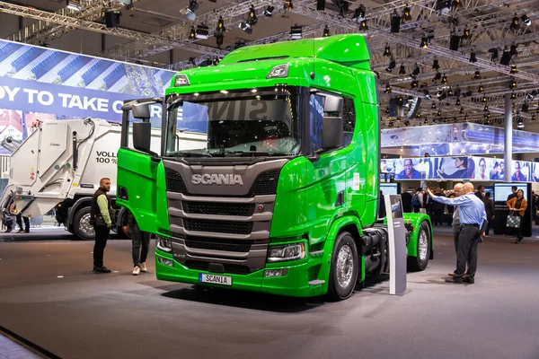 Scania R410 Caminhão Apresentado Hannover Iaa Transportation Motor Show Alemanha — Fotografia de Stock