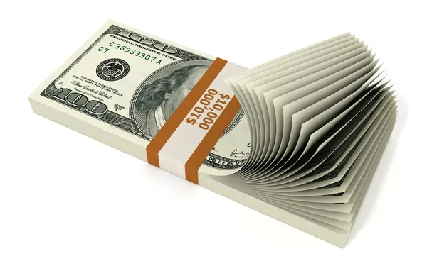 Stack of 10000 Dollars — Stock Photo, Image