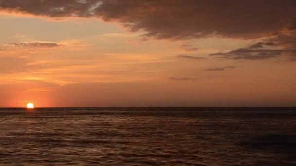 Tid förflutit soluppgången över havet — Stockvideo