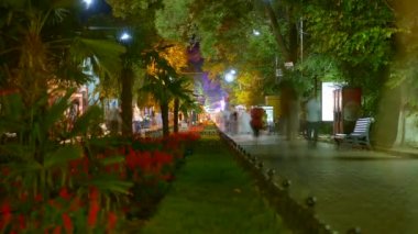 zaman atlamalı stroll Bulvarı geceleri
