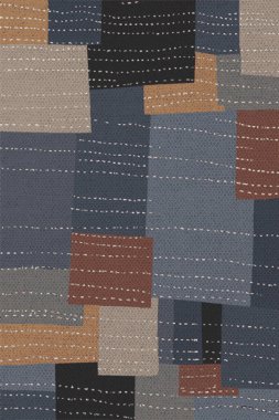 Halı ve Halı tasarımı sıkıntılı desen ve modern renklerle