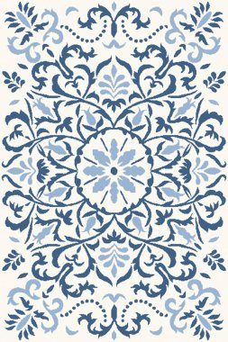 Halı ve Halı tasarımı sıkıntılı desen ve modern renklerle