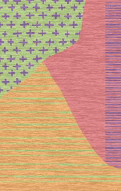 Halı ve Halı tasarımı sıkıntılı desen ve modern renklerle