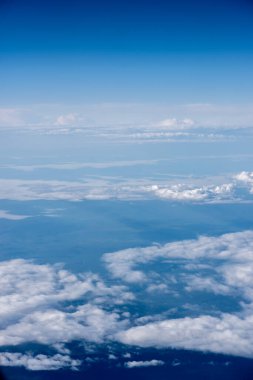 bulutlar düzlem görünümünü