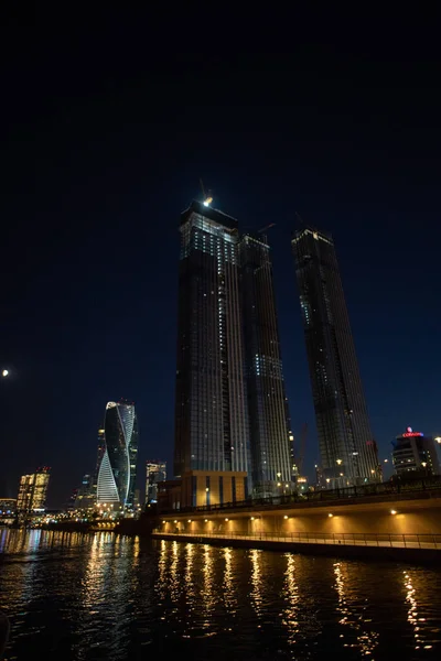 Bâtiments de Moscou la nuit — Photo