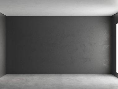 3d boş minimalist iç döşeme gölge boşluğu ile