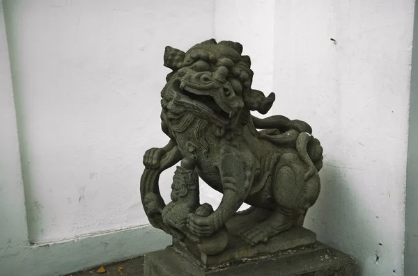 Lion Statue in Temple of emerald Buddha — Stock Photo, Image