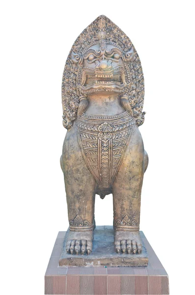 Statue of guardian lion — Stock Photo, Image