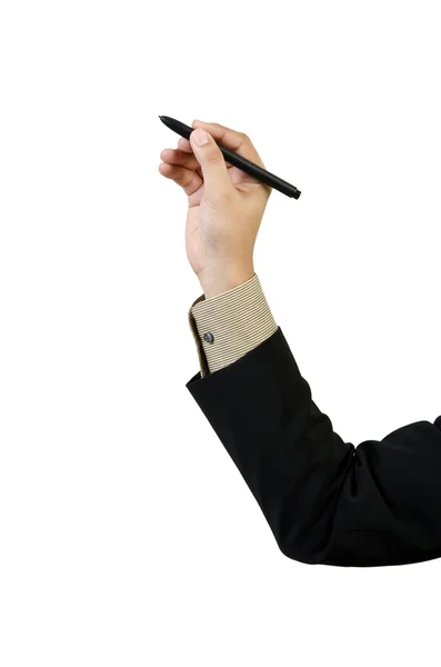การวาดรูปมือของนักธุรกิจ — ภาพถ่ายสต็อก