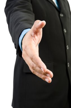 iş adamı anlaşma için hazır