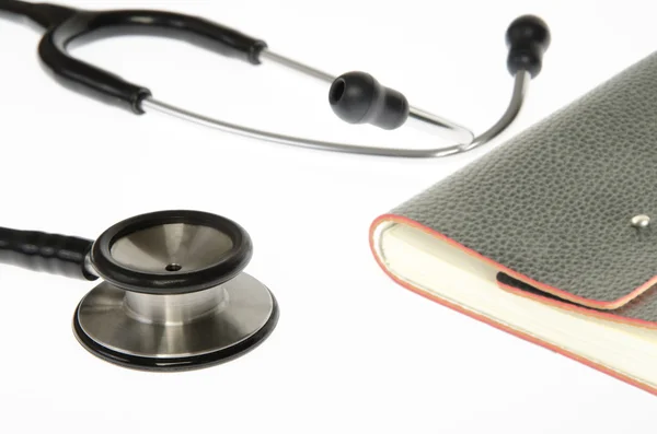 Stetoskop z notebooka — Zdjęcie stockowe