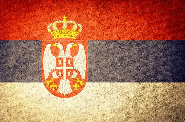 Bandera de Serbia — Foto de Stock