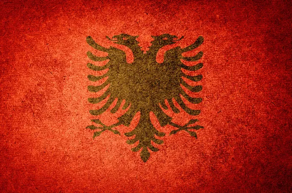 Drapelul Albaniei — Fotografie, imagine de stoc