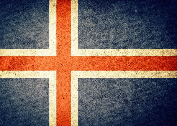 Bandera de Islandia — Foto de Stock