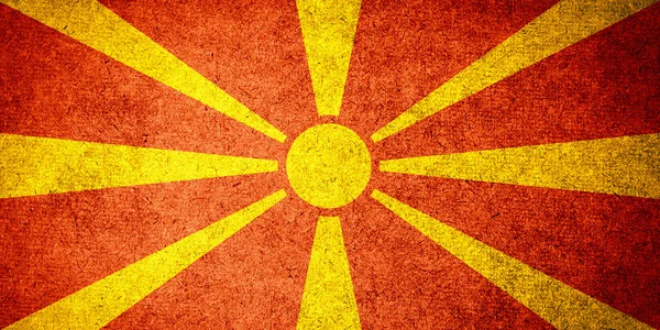Makedonias flagg – stockfoto