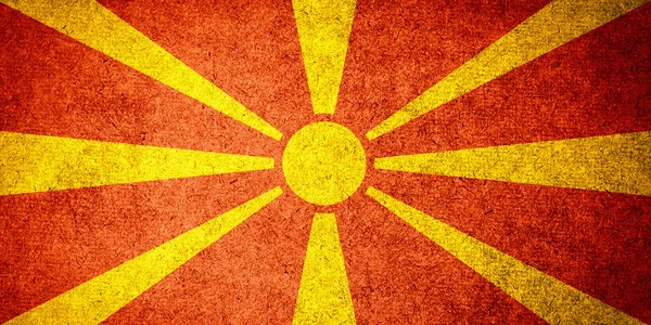 Vlag van Macedonië — Stockfoto