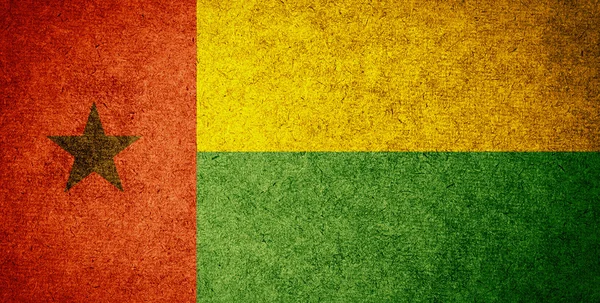 Grunge vlag van Guinee-Bissau — Stockfoto