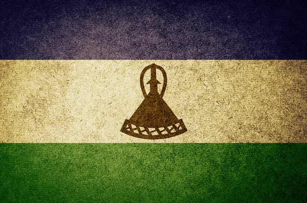 Flagge von lesotho — Stockfoto