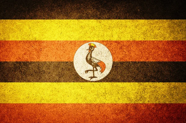 Grunge σημαία της Ουγκάντας — Φωτογραφία Αρχείου